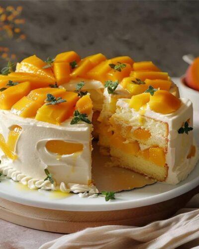 Exotic mango Cake