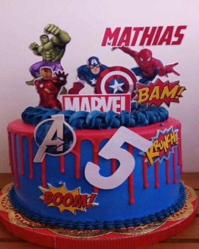 Avenger Smash Cake