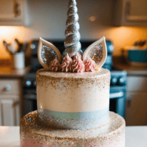 Glittery Unicorn Cake