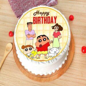 Shinchan n Himawari Cake