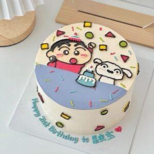 Shinchan n shiro Cake