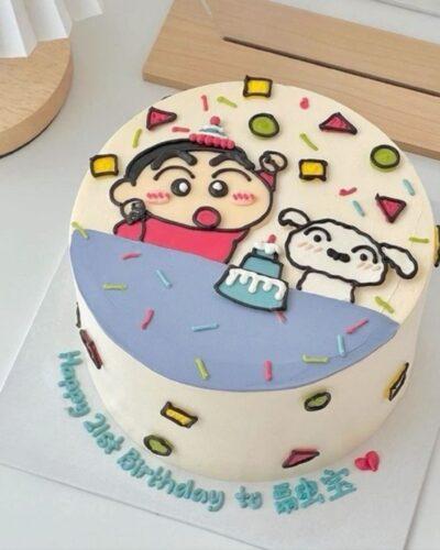 Shinchan n shiro Cake